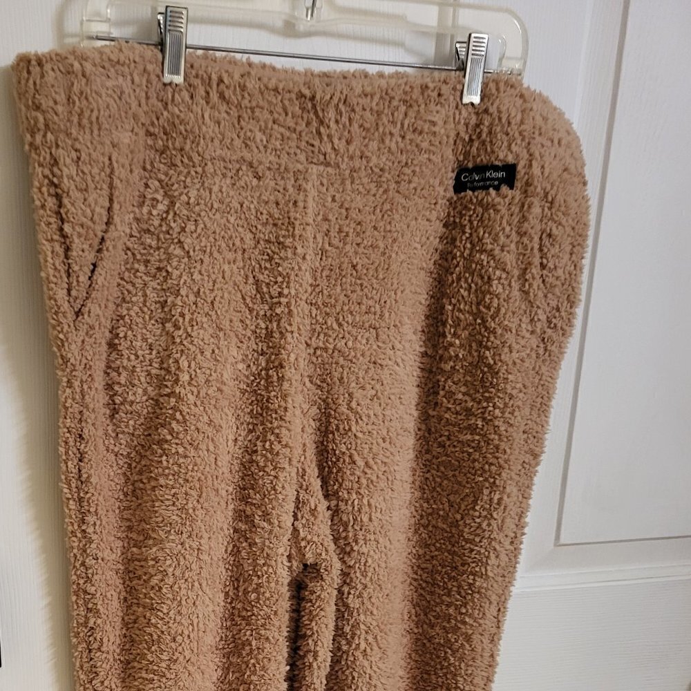 Calvin Klein Performance Women's Cozy Joggers, Beige XLARGE - NWT - Picture 3 of 11